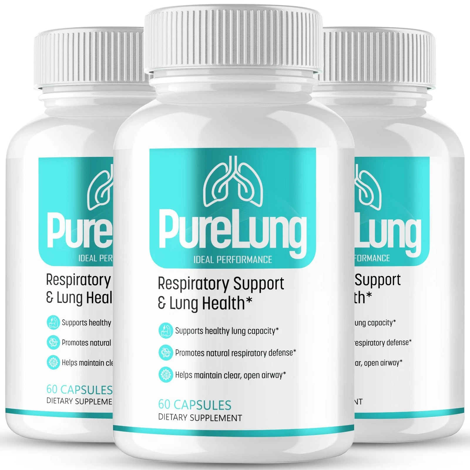 Purelung® natural respiratory support spray — 3 bottle pack