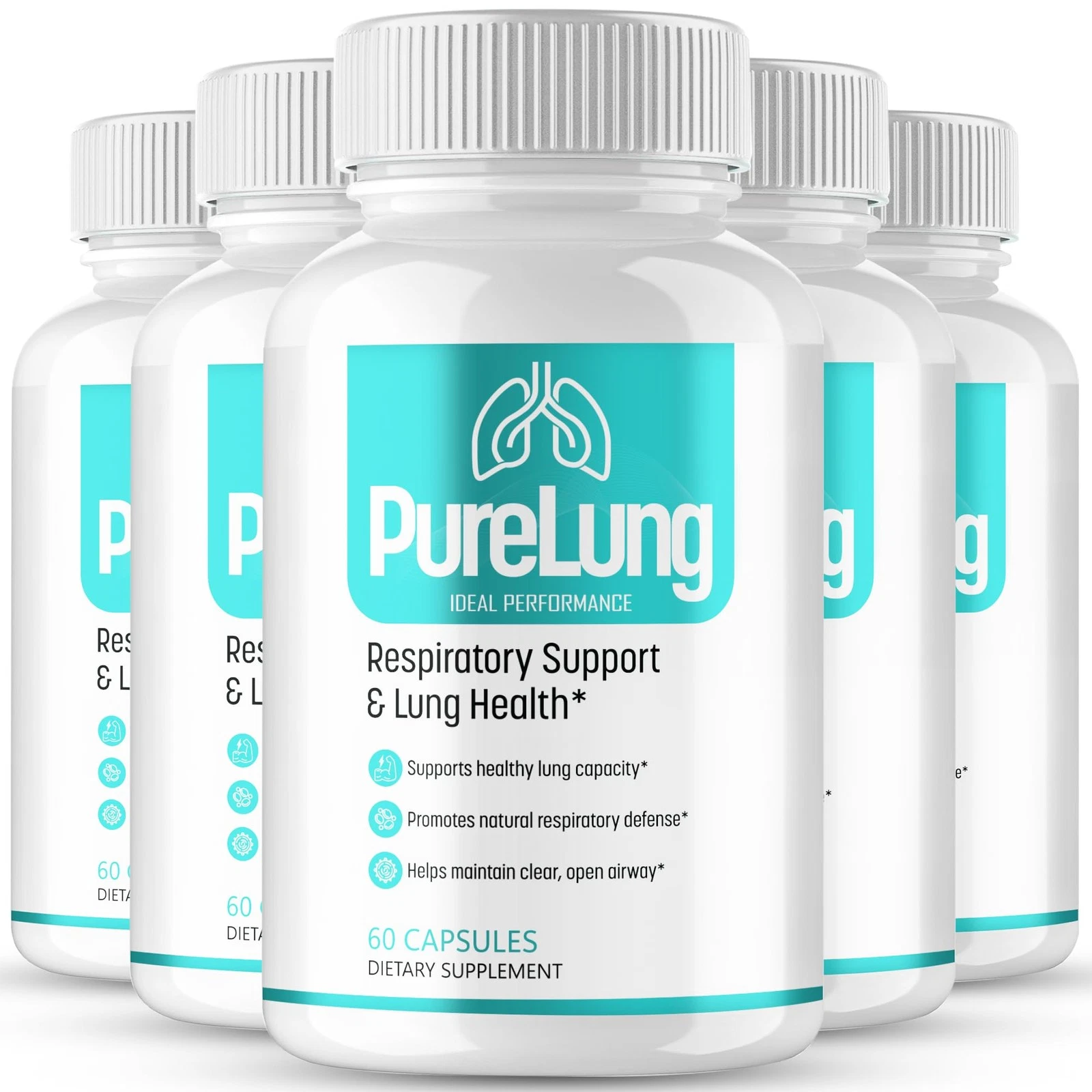 Purelung® 6 bottle pack — 180-day respiratory support supply